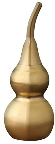 Brass Gourd Decorative Copper Statue for Desktop Home Decor Hanging Crafts