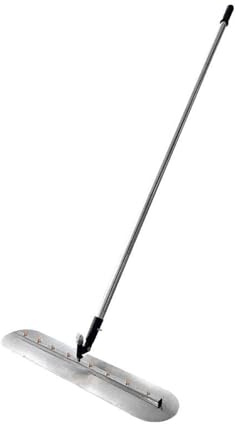 Concrete Trowel, Manganese Steel Tool with 150cm Handle for Self-Leveling Rake, Ideal for Laying Concrete Floors and Cement