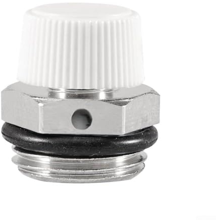 2-Pack Radiator Bleed Valve for Central Heating Systems – Automatic Air Release Valve, Brass Threaded Bleeder for Domestic & Commercial Radiat(Copper 1/2)
