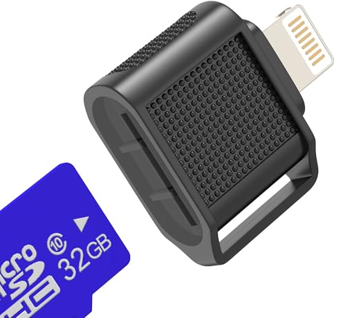 Accessori per fotocamera Lettore di schede di memoria Trasferimento da Lightning a telefono cellulare per iPhone 14 13 12 Pro Max Adattatore micro SD Lettore di schede per fotocamera digitale per