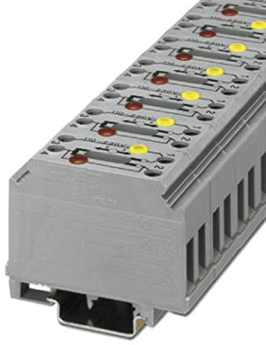 PHOENIX CONTACT GTF 76/230 Erdtrennklemme mit Schraubanschluss, Spannung 110 - 250 V AC/DC, Strom 0,5 - 1 mA, Querschnitt 0,5 - 6 mm², Breite 22,5 mm, Grau, 10 Stück