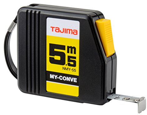 Tajima NMY50MY My Conve Maßband mit Auto-Stop, schwarz, 5 m x 13 mm