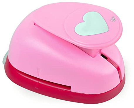 efco 1793023 Stanzer L, Herz Motivstanzer, Kern: Metall, Pink, 9,5 x 6,5 x 6 cm