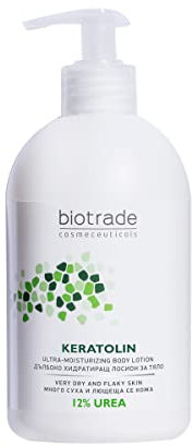 Biotrade Keratolin Body Lotion 400 ml, with 12 Percent Urea for Very Dry and Itching Skin, Soothes Itching, Deeply Hydrates the Skin