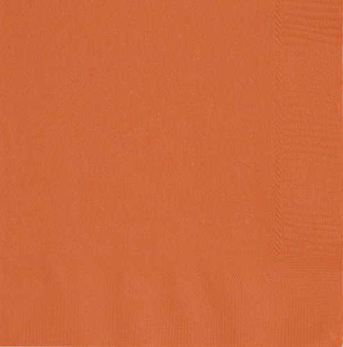 Papierservietten - 16,5 cm - Orange - Packung mit 50 Stück