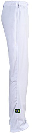 JL Sport Authentische Brasilianische Capoeira Kampfsport Unisex Hosen (Weiß) - XL