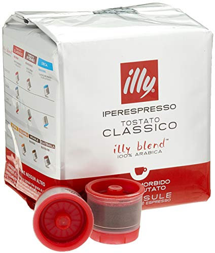 illy Coffee, Classico Espresso Coffee Capsules, Medium Roast, 100 Percent Arabica Coffee Beans, 18 Capsules