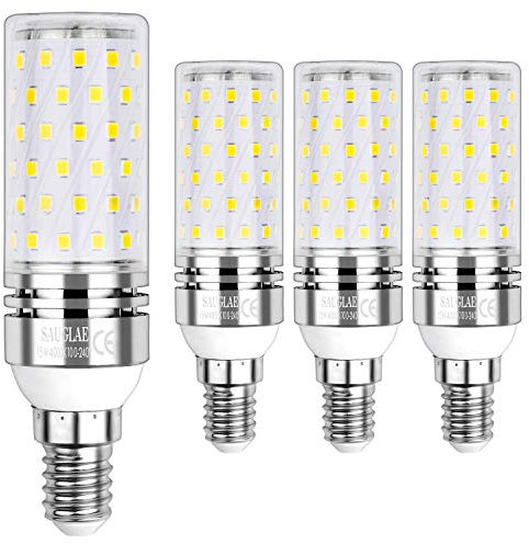 SAUGLAE E14 Led Mais Leuchtmittel 15W, Entspricht 120W Glühbirnen, 4000K Neutralweiß, 1700lm, Kleine Edison Schraube Led Birne, 4-Pack