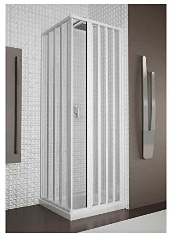 Generico Box Doccia PVC 90x90 cm Classico con Vetro Chiaro e Apertura Totale Parigi