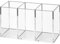 Clear Makeup Brush Organizer, Makeup Organiser Tray, Office Desk Stationery Storage Holder Makeups Box Units for Bathroom Drawers, 3 Slot Acrylic Cosmetic Brushes Storage Eyeliners Display Holder