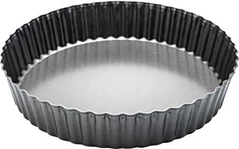 Dootafy Deep Dish Quiche Pan, 11” x 2” Tall Pie Pan Deep Tart Pan with Removable Bottom, Nonstick Large Fluted Tart Mold Loose Base Round Deep Pizza Pan for Baking Easter Pie