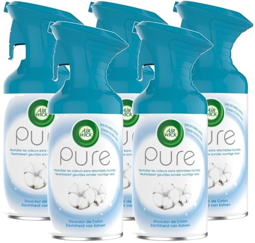 AIR WICK 5 Stück Pure Cotton Aerosol 250 ml
