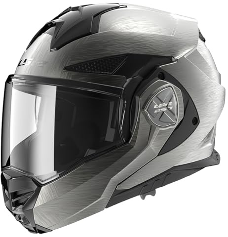LS2, Klapphelm Motorrad ADVANT X Jeans Titanium, XXXL