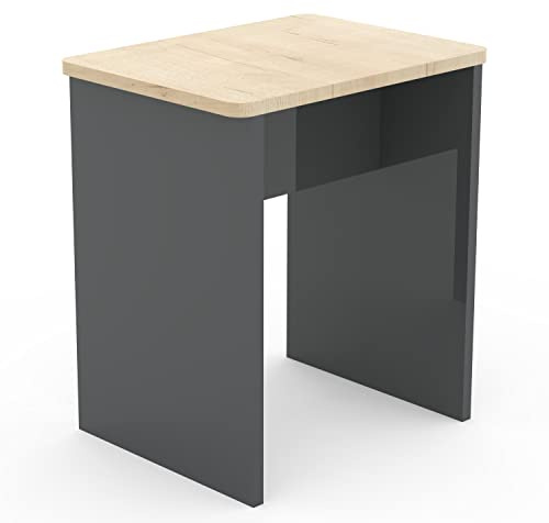 VCM Holz Sitzhocker Würfel | Fußablage mit den Maßen H. 45 x B. 40 x T. 30 cm | Beistelltisch Esal