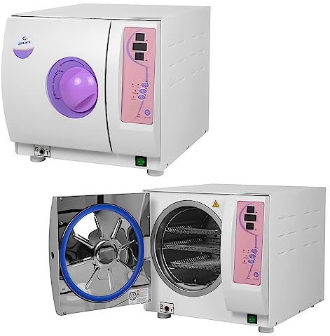 BONEW Oral Autoklav Vollautomatischer Desinfektor Klasse N 16L/18L/23L Hochdruck-Hochtemperatur-Dampf-Autoklav Digitalanzeige Vakuum Edelstahl (16L)