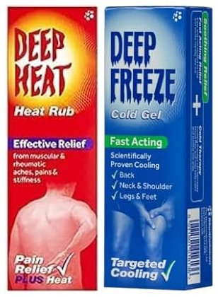 MM Deep Freeze Cold Gel 100g + Deep Heat Heat Rub 100g - Fast Pain Relief Bundle for Muscle & Joint Pain - Effective Dual Therapy Solution