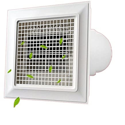 DEAVER Ventilador Extractor Ventilador de Techo para baño, Ventilador Enfriador de soplado Directo a Cuadros, Extractor silencioso de Gran Volumen de Aire con Panel de Rejilla Grande