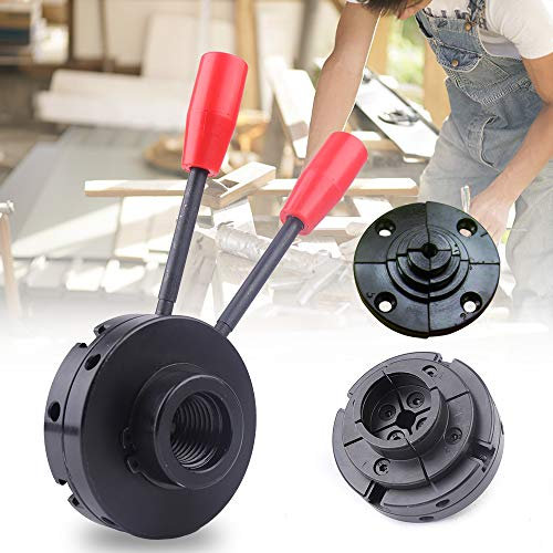 Mandrin Auto-centrant Professionnel de Tour - Outil Rotatif pour Travail du Bois avec 4 Systèmes de Serrage - 100 mm - M18