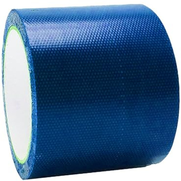 Fonowx Tent Repair Tape Canvas Repair Tape Tarpaulin Repair 16.4 Feet Tent DIY, Blue 8cm