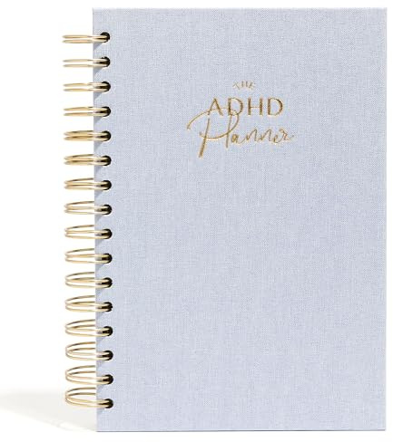 Der ADHS-Planer, undatierter Tagesplaner, Wochenplaner, Tagebuch für unorganisierte Menschen, Gewohnheitstracker, Aufzeichnung von Emotionen und Stimmung, akademische Ziele, Struktur und Fokus für