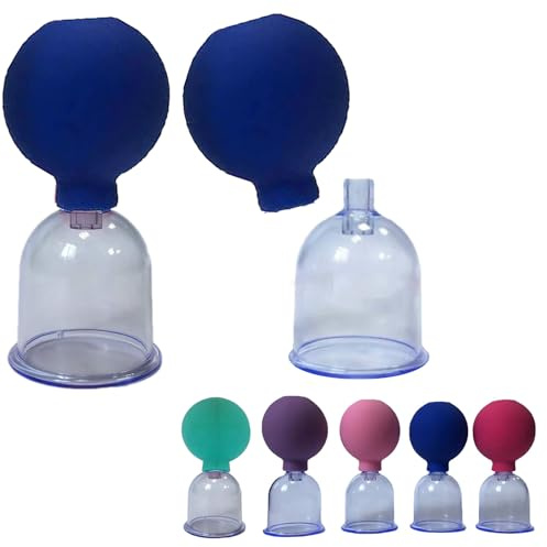 ScreaAss 2Er-Pack Nippelsauger Großer Nippel Sucker Set Weiches Silikon Brustwarzensauger Brustwarzen Vergrößerung Saugen Vakuum Pumpe Brust Massagegerät SM Sexspielzeug Für Frauen Paare,Blau,2Pcs