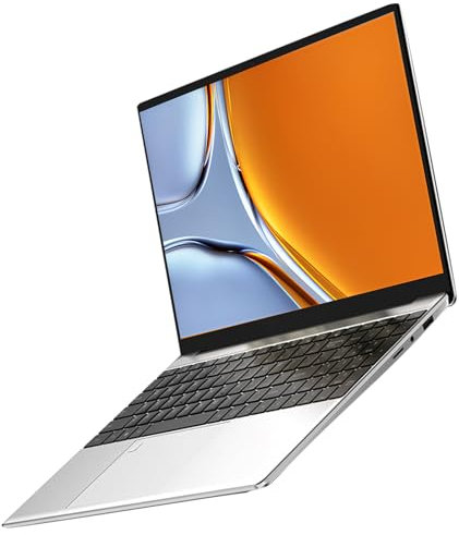 aichiw Ordinateur Portable 15,6 Pouces - 16GB RAM, 256GO SSD, Celeron Quad-Core N95 CPU, PC Portable avec, Lecteur d'empreintes digitales, Clavier rétro-éclairé, Clavier Bilingue (Anglais + Français)