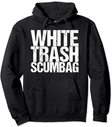 Bolsa de basura blanca Sudadera con Capucha