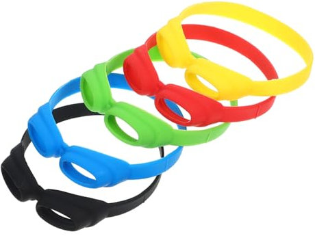 LABRIMP 5pcs Reusable Silicone Wine Bottle Markers Drink Identifiers for Home Parties and Events Stylish and Safe Wine Charms for Easy Identification