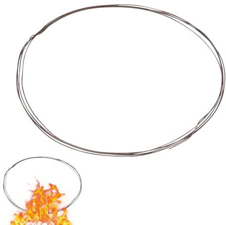 NBEADS 3m Wolframdraht, 1mm Unbeschichteter Hitzebeständiger Wolframdraht Brennwerkzeuge Zum Aufhängen von Töpferwaren Ofenzubehör Für Porzellanperlen Anhänger Schmuck DIY Projekte