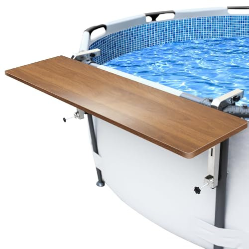 GFTIME Piscina bar per piscina Bestway, Intex rotonda e ovale, adatto esclusivamente per guida superiore di 9,4 cm o meno, galleggiante, scaffale per piscina sopra il pavimento, accessorio per