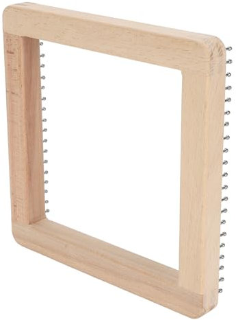 Hölzerne Strickwebstuhl Professionelle Handgefertigte Strickbrett -Webwerkzeug für Schalhut Schal Erwachsene Haus Haus (20 * 20CM)