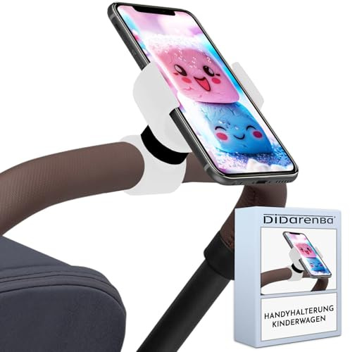Didarenba Soporte movil Carrito Bebe Universal valido para Smartphones de hasta 7.6 Blanco