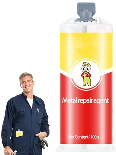 Adesivo Riparazione Metalli | Colla Forte Per Metalli | Sigillanti Industriali Impermeabili per Cemento Acrilico, Elettrodomestici e Acciaio Inox