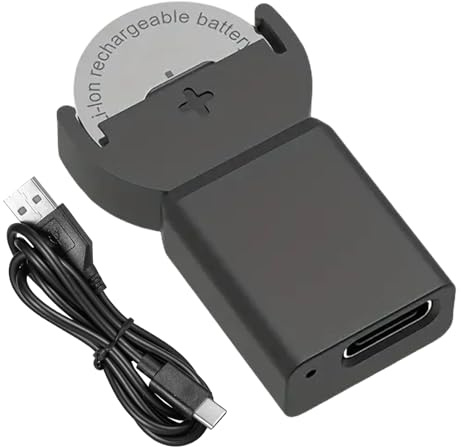 Rechargeable Coin Battery Charger – Lithium Coin Button Battery Charger, Mini Button Charger for LIR2032 / 1620 / 1632 / 2016 / 2025 Batteries