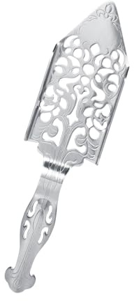 KIMISS Juego de Cucharas de absenta: Gotero de Cóctel de Acero Inoxidable para Preparación Tradicional de Ajenjo, Diseño Vintage para Uso en Bar (cuchara de absenta vintage)