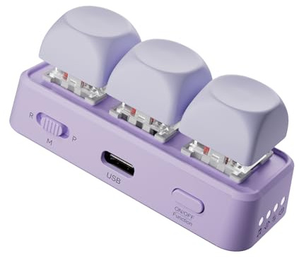 Clavier Multifonction Bluetooth Compatible pour Livres électroniques, Musique, Photos, présentations, télécommande sans Fil