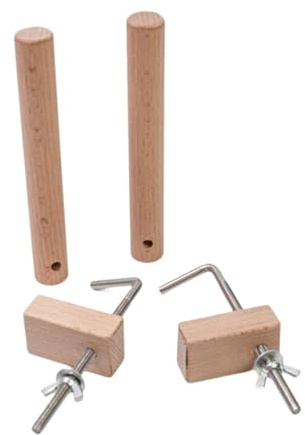 FewNvWa 2x Warp Beam Clamps, Thickness 0.93 Cm, Weaving, DIY Wooden Desk