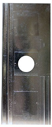 ChimFit Chimney Register Closure Plate 800mm x 400mm With Inspection Hatch & 6 Centre Hole
