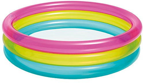 Intex - Piscine, Couleur Rose/Jaune/Bleu Clair, 57104