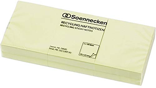 Soennecken Haftnotiz oeco 5830 RC 50x40mm 100Bl. gelb 6St.