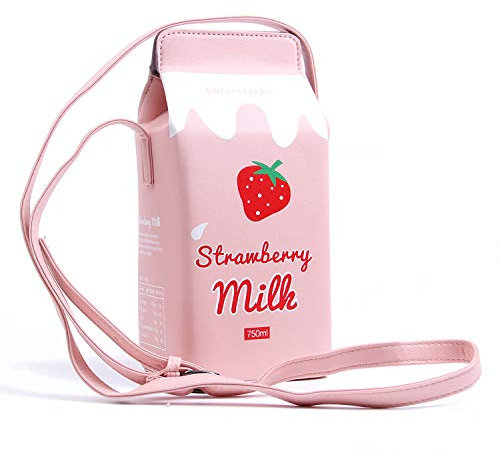 LUI SUI Mädchen Geldbörse süße Milch Box Brieftasche Tasche kleine Crossbody Persönlichkeit Mini Umhängetasche Handtaschen