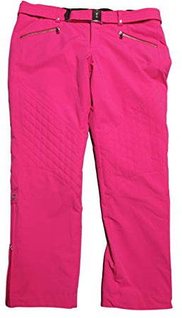 Bogner Franzi Damen Ski Hose mit Gürtel Pink silberfarben