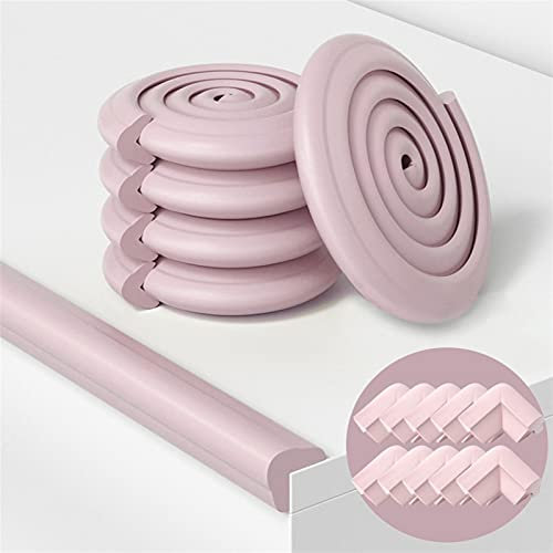 Ommda Baby Kantenschutz Schaumstoff L Form Selbstklebend Wasserdicht Kantenschutzprofil Eckenschutz Tischeckenschutz Kantenschutz Möbel Rosa 6m + 10 Stück eckenschutz