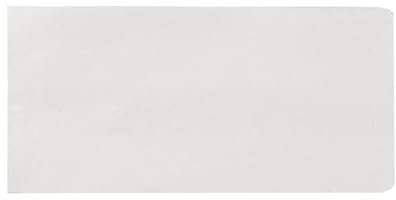 Flachbeutel Kraftpapiertüten, 100 Stück Kraft Umschlag Klein Kraftpapiertüten Mini Papiertüten Waren Butterbrottüten Pralinen Schmuck Samentüten Candy Tüten Mini Geschenktüten Papier-Weiß-23x12cm