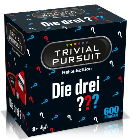 Winning Moves Trivial Pursuit - Die drei ??? Wissensspiel Quiz Ratespiel Gesellschaftsspiel deutsch - 600 Fragen - 6 Kategorien - Ab 14 Jahren