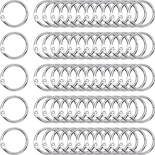 Ring Binder Bücher Ringe 25mm Metall Lose Blatt Buch Loseblatt Verbinder Ringe Perfekt für Scrapbook Album Handwerk 50 Stück
