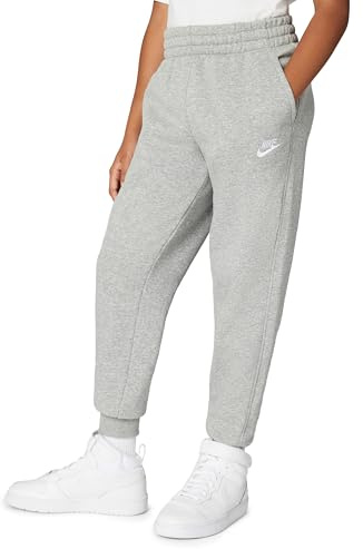 Nike Kid's Sportswear Club Fleece Joggers, Dark Grey Heather/Base Grey/White, Small