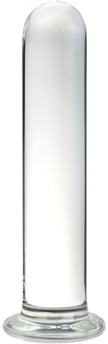 Roluck Glas Dildo Butt Analplugs Sexspielzeuge Analkugeln G-Punkt Stimulator Erwachsene Analspielzeuge Mini Dildo Penis für Frauen Männer (M)