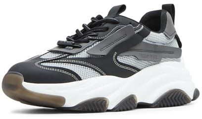 Steve Madden Men's Possess Fashion Lace-Up Sneaker, Dark Grey, 12 M