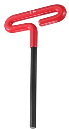 sourcing map Llave hexagonal con mango en T de 5/16 pulgadas, Llave Inglesa Pequeña, Herramienta de Reparación con Agarre Acolchado